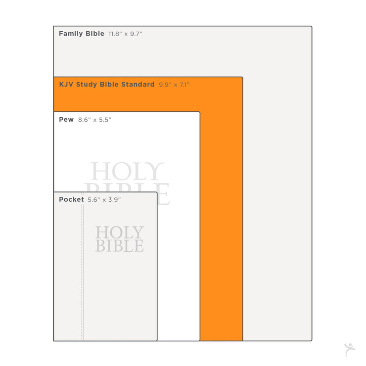 Two-tone Faux Leather Hardcover KJV Study Bible w/tabs