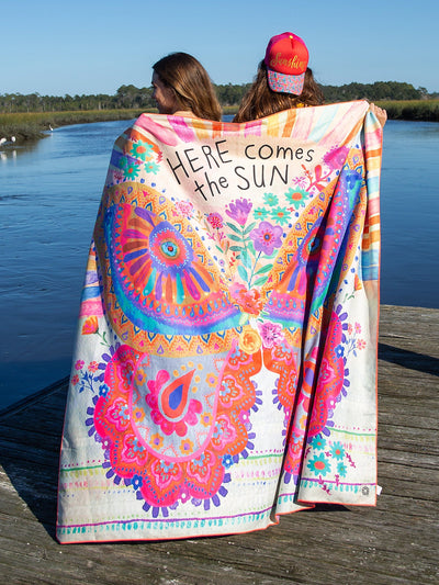 Double Beach Towel Here Comes The Sun