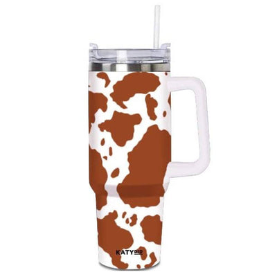 Brown Cow Tumbler w/ Handle