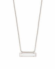Kendra Scott Leanor Necklace Silver with Ivory Mother of Pearl